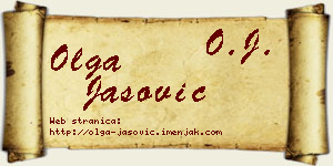 Olga Jašović vizit kartica